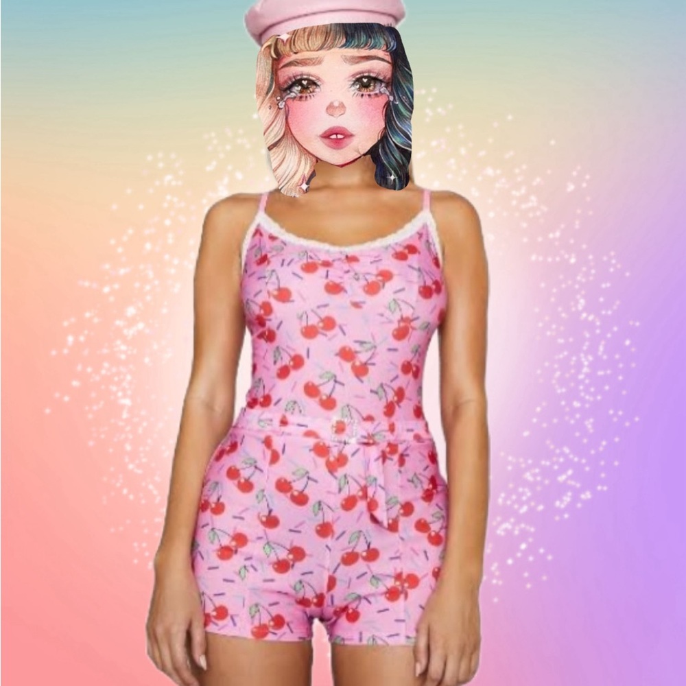 Cute Romper with 🍒 on it